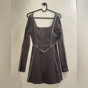 YLLW Yellow the Label Bailey Long Sleeve Tennis Dress